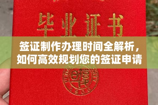 响水签证制作办理时间全解析，如何高效规划您的签证申请流程