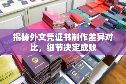 响水揭秘外文凭证书制作差异对比，细节决定成败