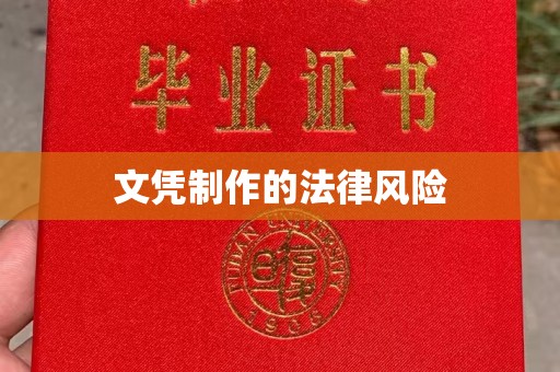 响水文凭制作的法律风险