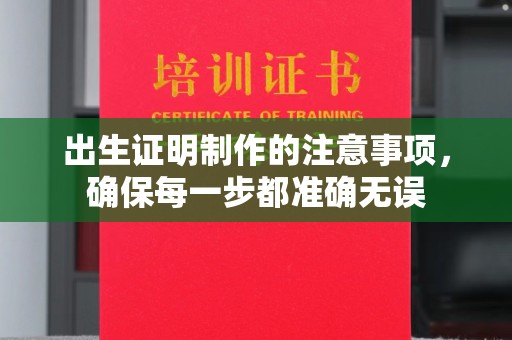 响水出生证明制作的注意事项，确保每一步都准确无误